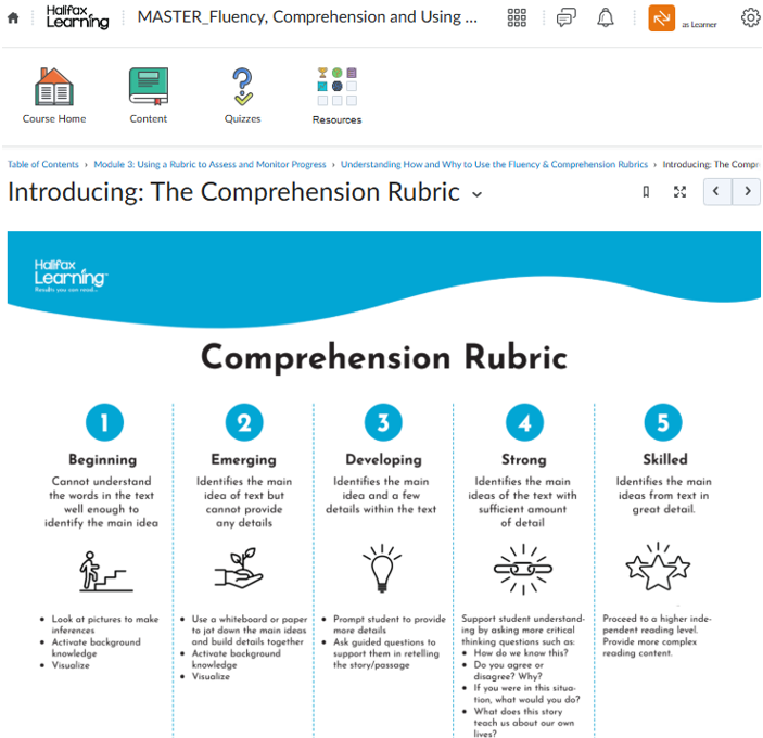 Course Navigation Sample